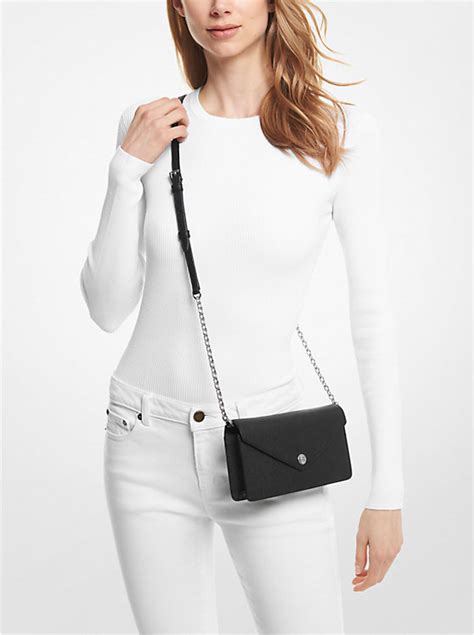 small logo envelope crossbody bag michael kors|Small Saffiano Leather Envelope Crossbody Bag .